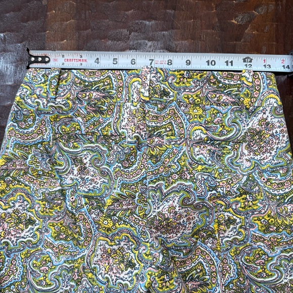 Ann Taylor Carnegie Crop Capris in Multicolor Paisley Pattern - Picture 11 of 13